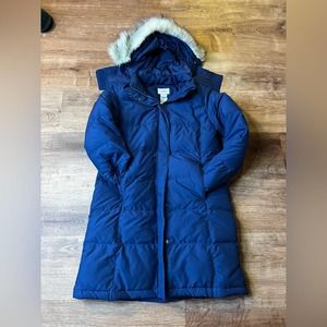 L.L BEAN ultrawarm coat blue women’s medium